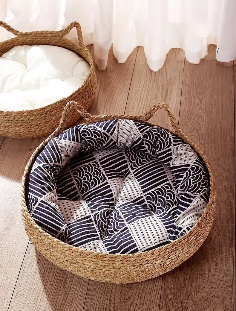 Four Seasons Universal Pure Handmade Vine Woven Cat Nest