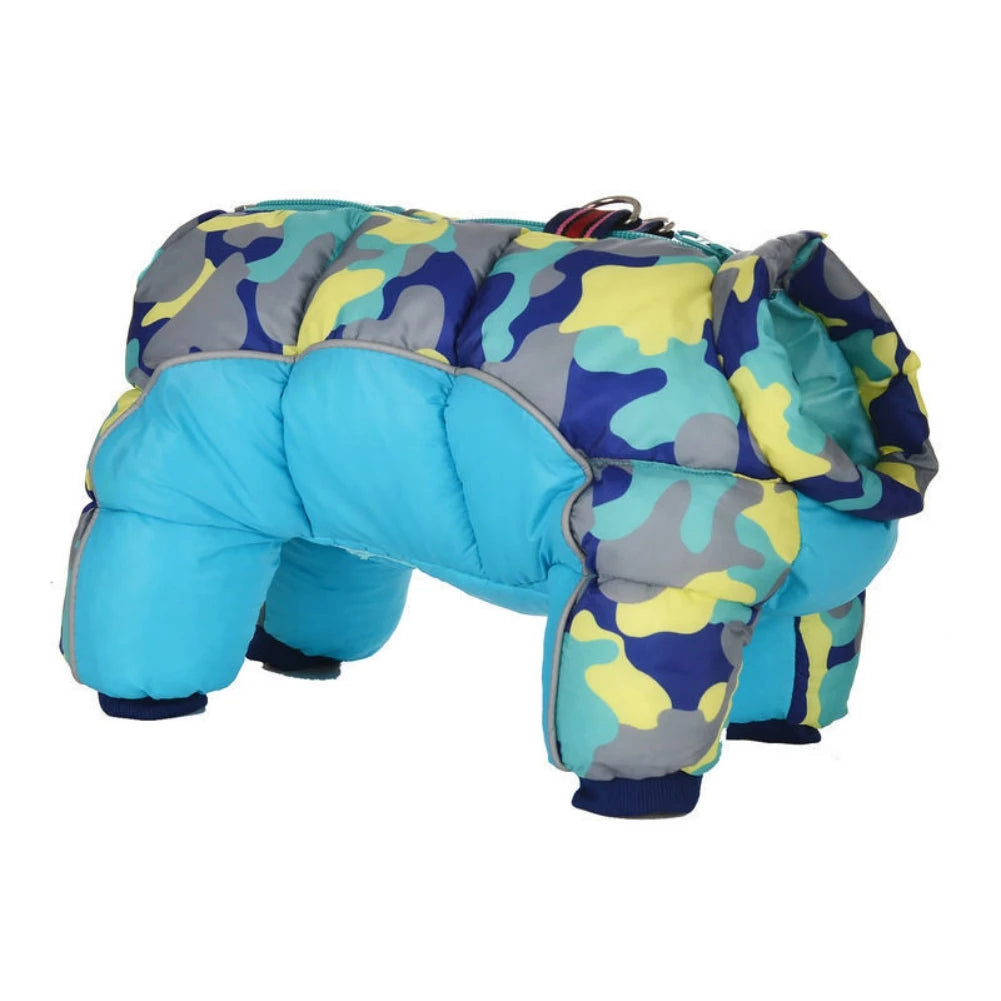 Autumn Winter Pet Dog Padded Coat Super Warm Jacket Thicken Reflective Dog Clothes Waterproof Puppy Jumpsuits Pet Dog Clothing