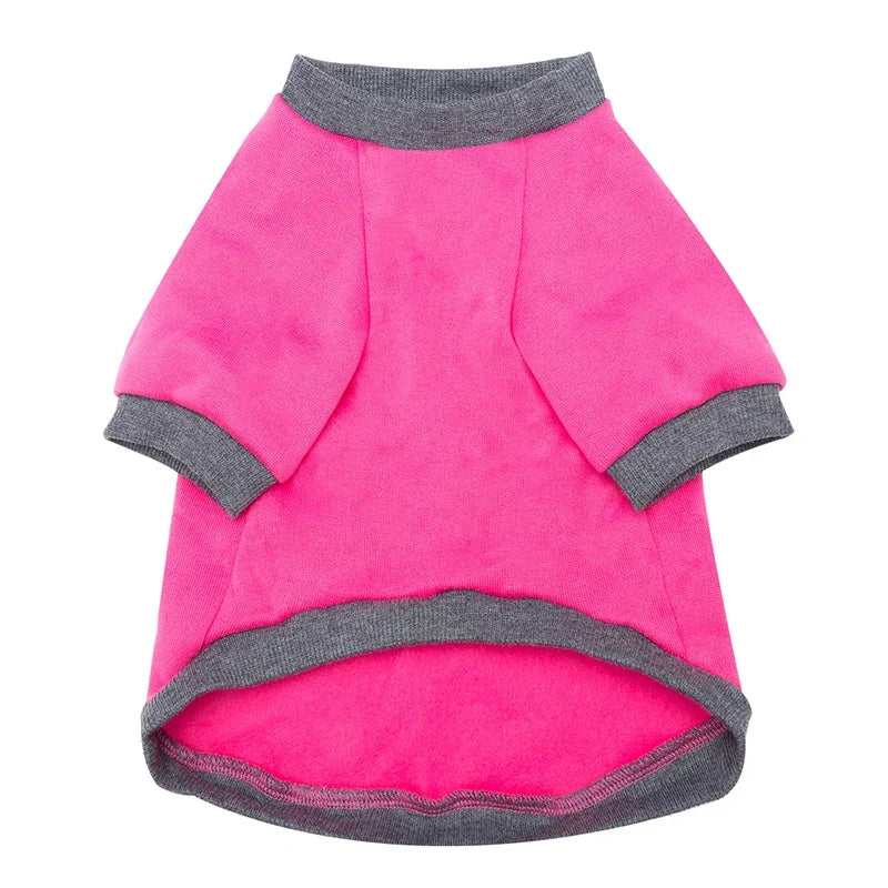 Padded Thickened Solid color Dog Sweatshirt
