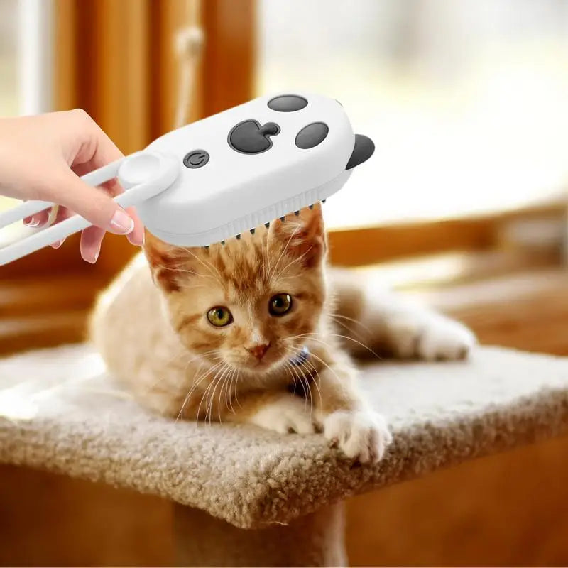 Steamy Dog and Cat Brush 4-in-1 Hair Removal