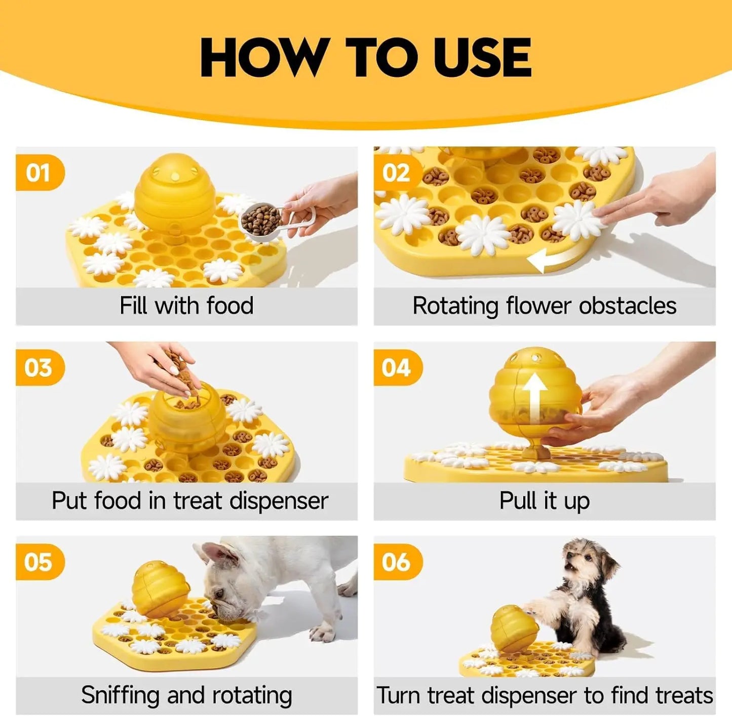 Dog Puzzle Food Toy Food Puzzle Feeder Toys for IQ Training Dog Puzzles Dog Treat Puzzle Toys for Mental Enrichment