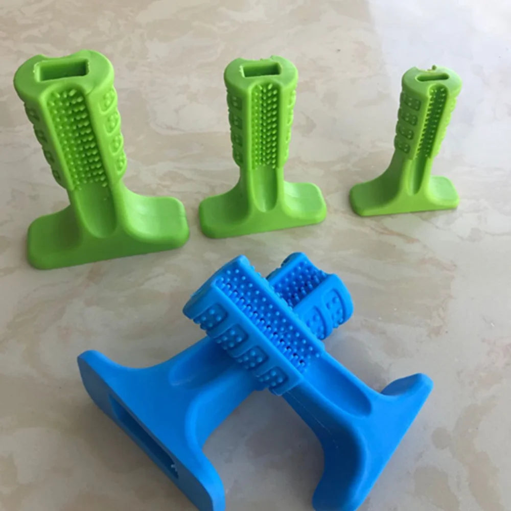 Dog Silicone Chewable Teeth Toothbrush
