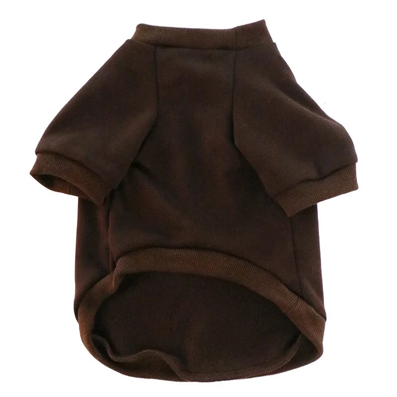 Padded Thickened Solid color Dog Sweatshirt