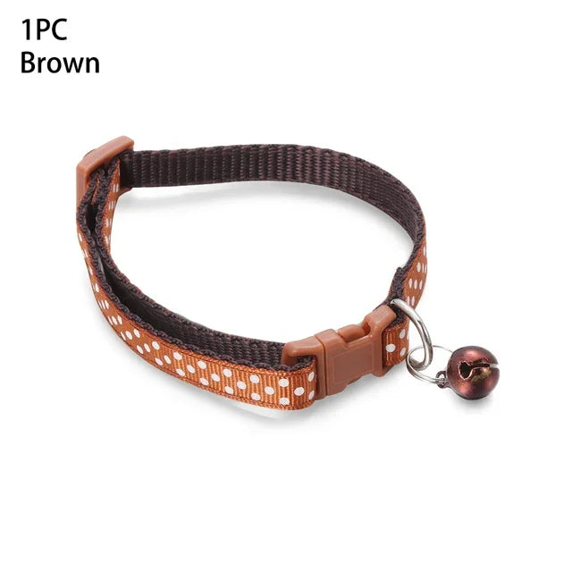1 PC Colorful Bell Pendant Adjustable Dog and Cat Collars