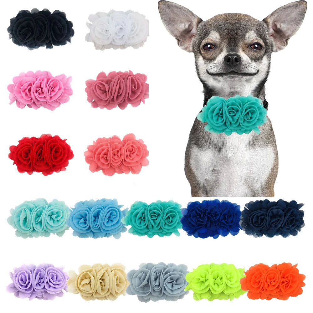 Dog and Cats Flower Bows Accessories Supplies
