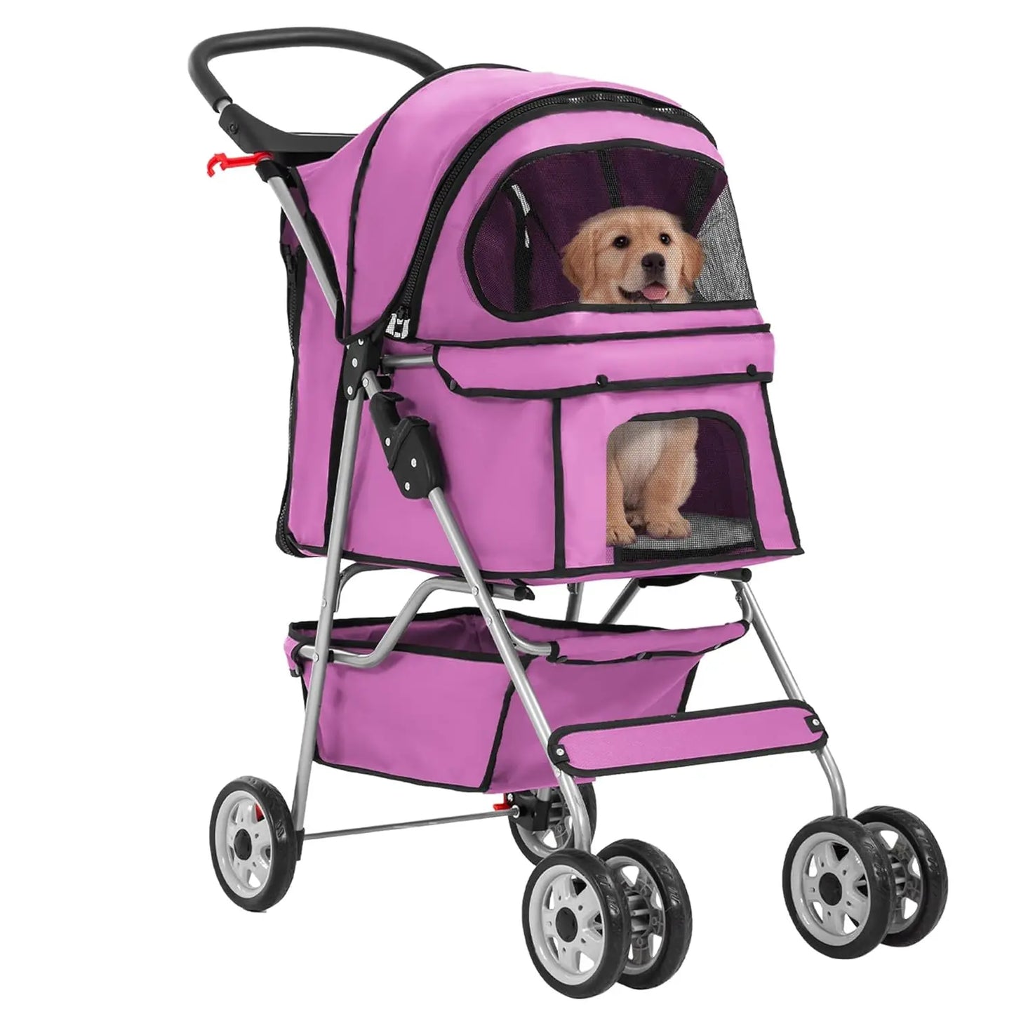 Pet 4-Wheel Dog or Cat Stroller