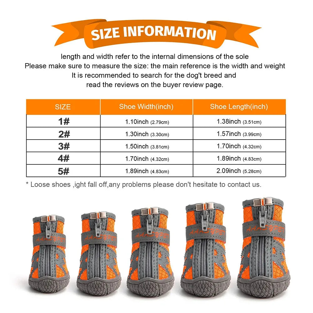 Anti Slip Shoes Waterproof for Small Dogs