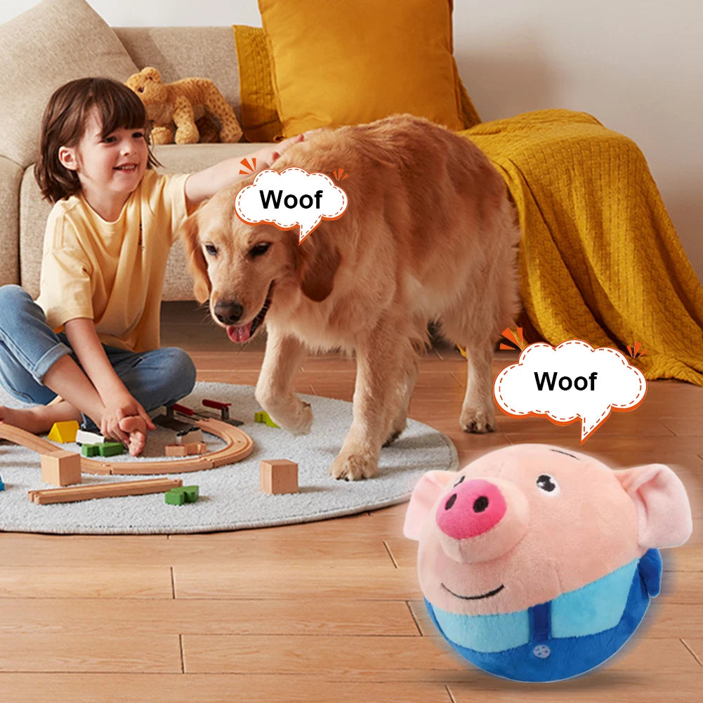 Electronic Pet Toy Music Vibration Bouncing Jump Ball