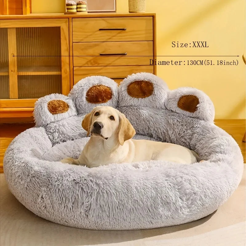 Soft Long Plush Cat dog warm bed