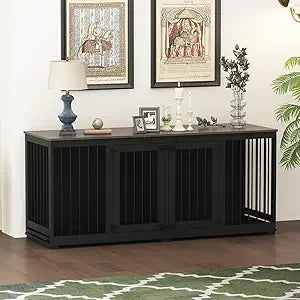Large Furniture Style Dog Crate for 2 Dogs