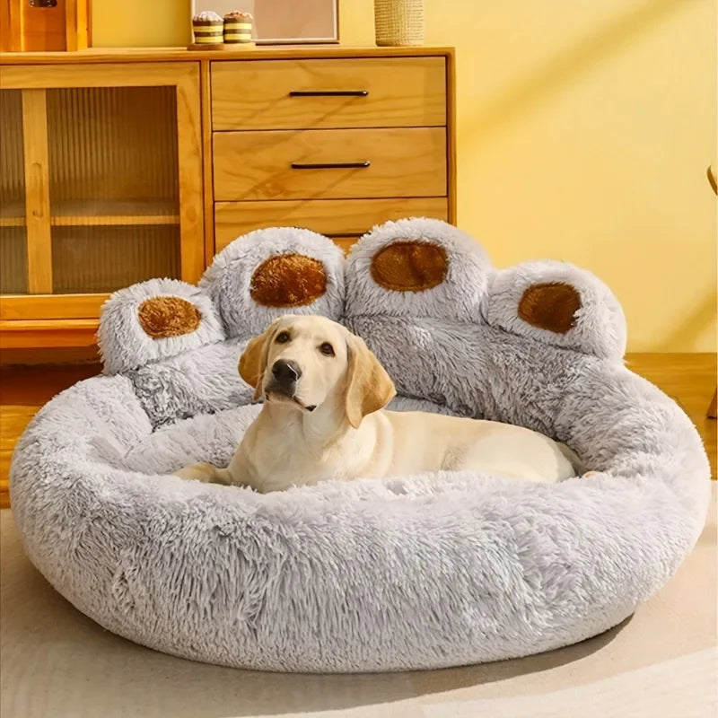 Soft Long Plush Cat dog warm bed