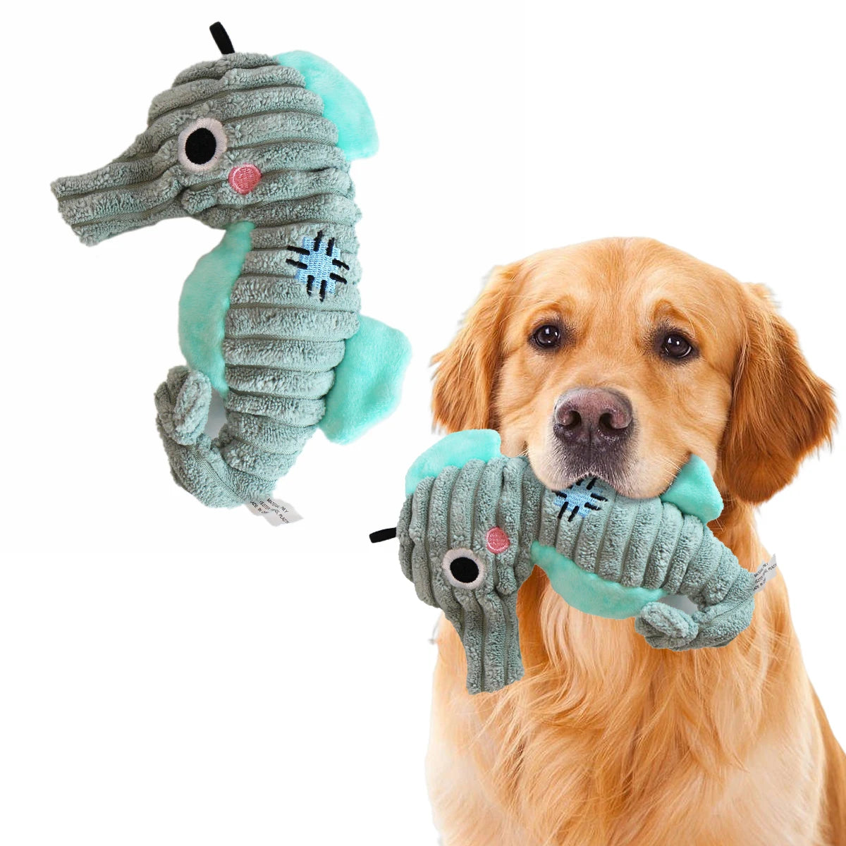 Plush Toys for Small Dogs Squeaky Soft Toy for Puppies Small Dog Ocean Series Plush Toys for small and medium breeds dogs