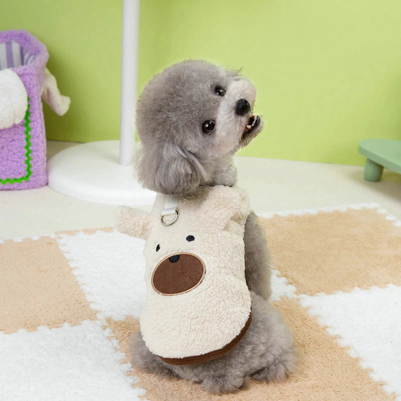 Cute Bear Pattern Washable Pet Winter Clothes