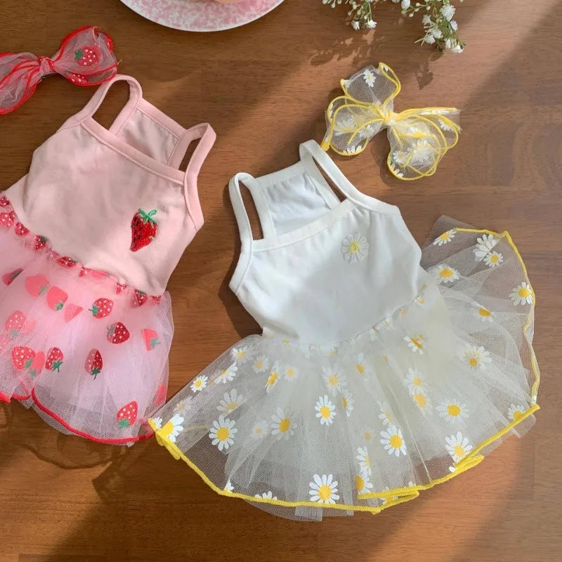 Cute Puppy Summer Princess Dress