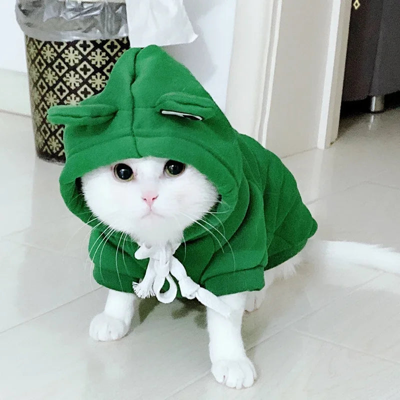 Winter Pet Hoodie Sweater Costume Washable