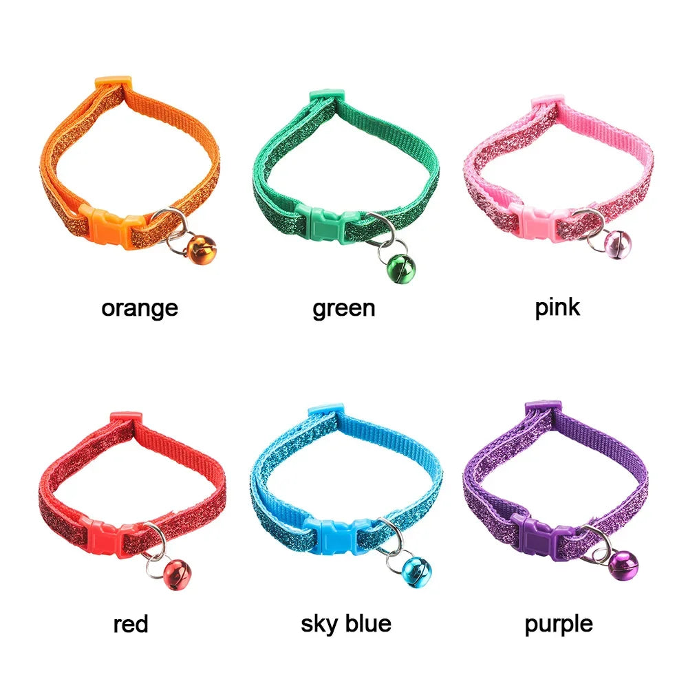 1 PC Colorful Bell Pendant Adjustable Dog and Cat Collars
