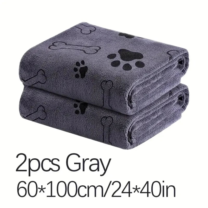 , Absorbent Pet Bath & Grooming Towels