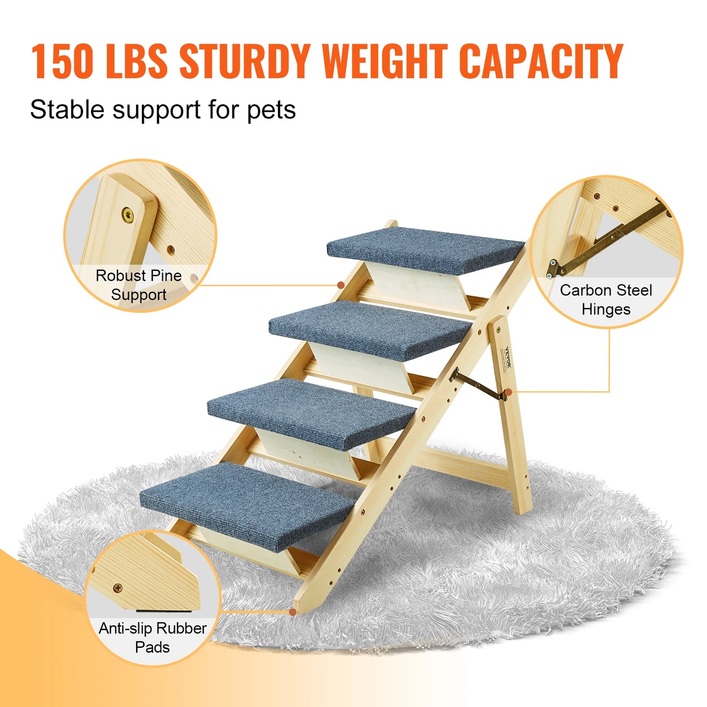 Wooden Pet Steps and Ramp Combo