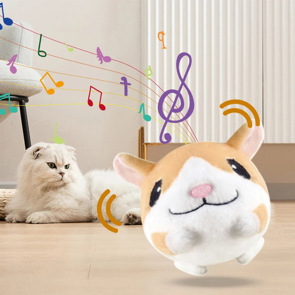 Electronic Pet Toy Music Vibration Bouncing Jump Ball