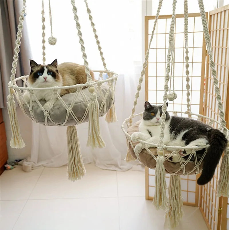 New Pet Hammock Swing Hand Woven