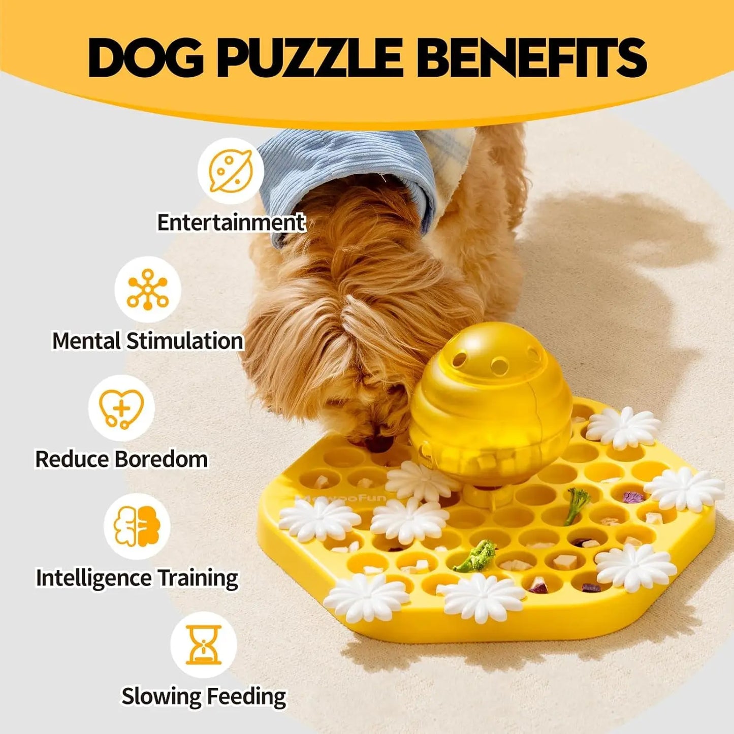 Dog Puzzle Food Toy Food Puzzle Feeder Toys for IQ Training Dog Puzzles Dog Treat Puzzle Toys for Mental Enrichment