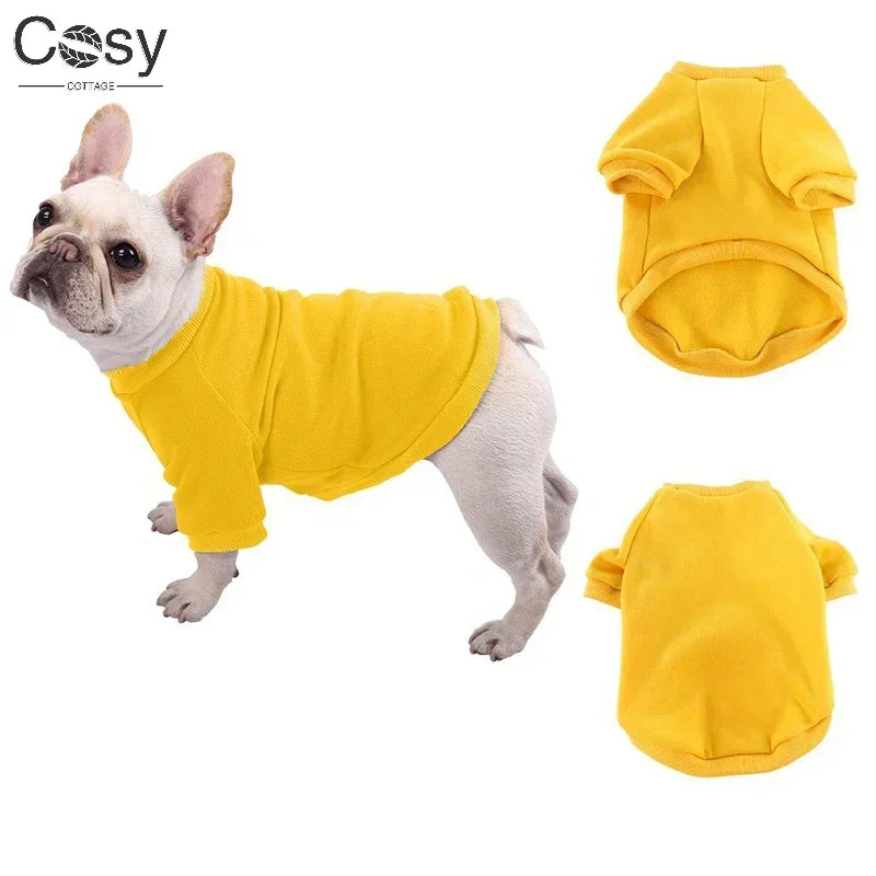 Padded Thickened Solid color Dog Sweatshirt
