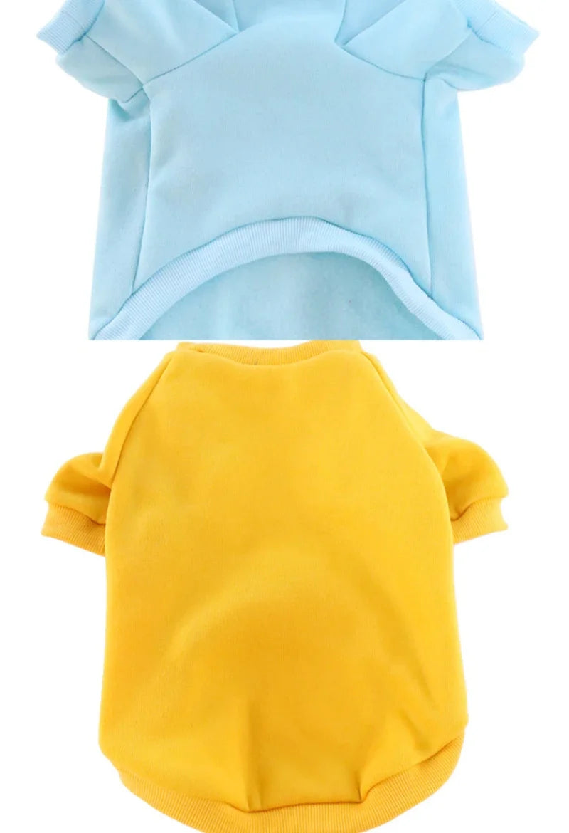 Padded Thickened Solid color Dog Sweatshirt