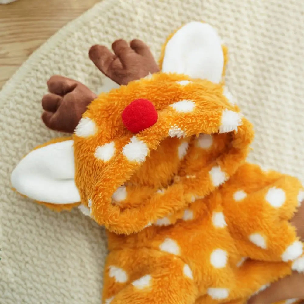 Dog Elk Christmas Reindeer Costume