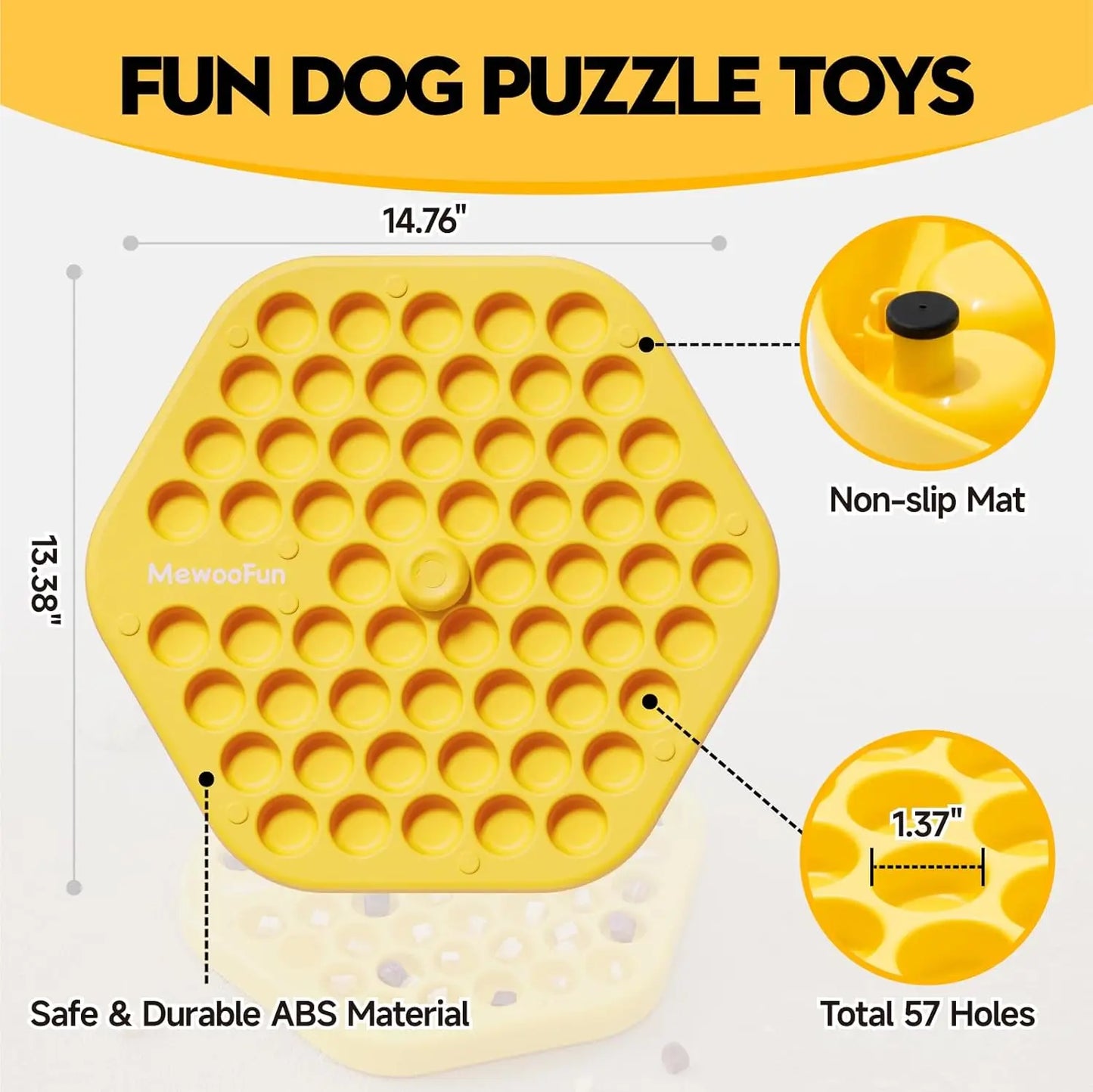 Dog Puzzle Food Toy Food Puzzle Feeder Toys for IQ Training Dog Puzzles Dog Treat Puzzle Toys for Mental Enrichment