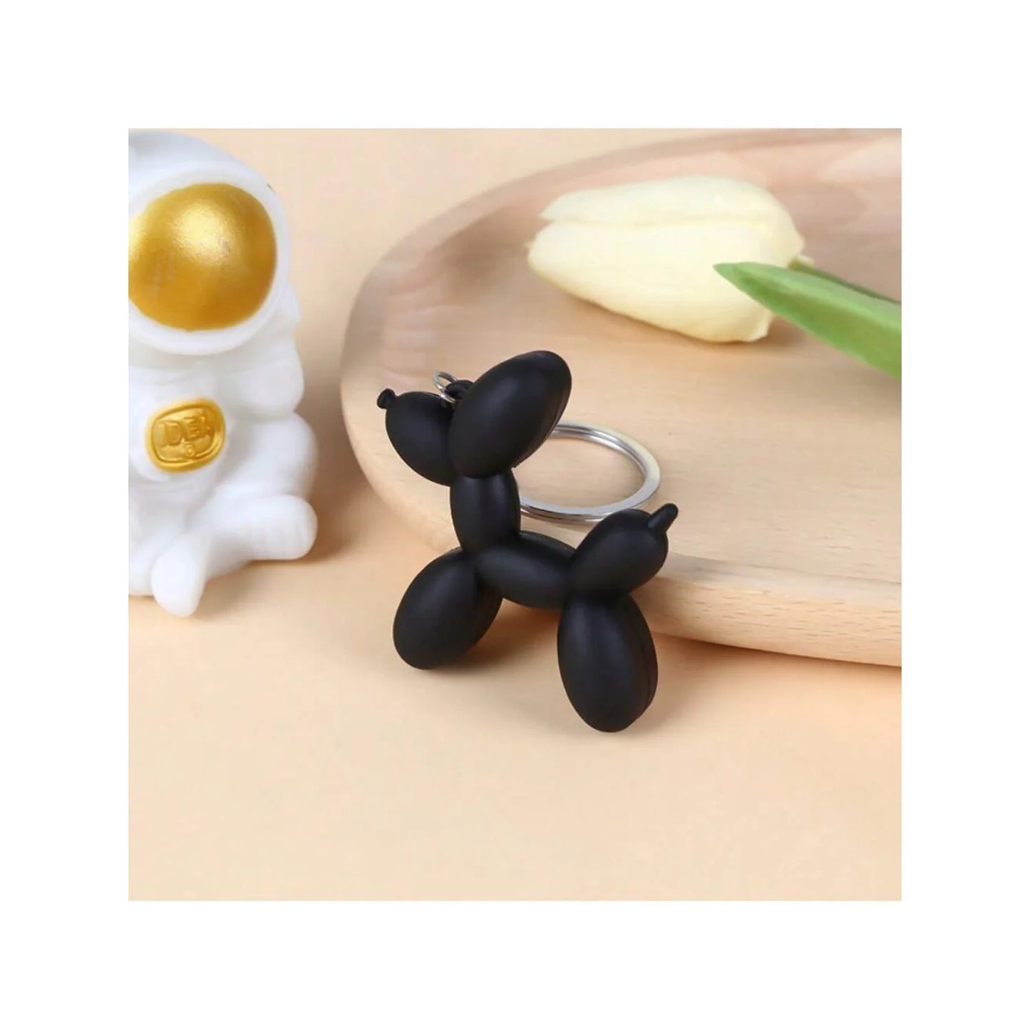 1 pc PVC Balloon Dog Shaped Key-chain