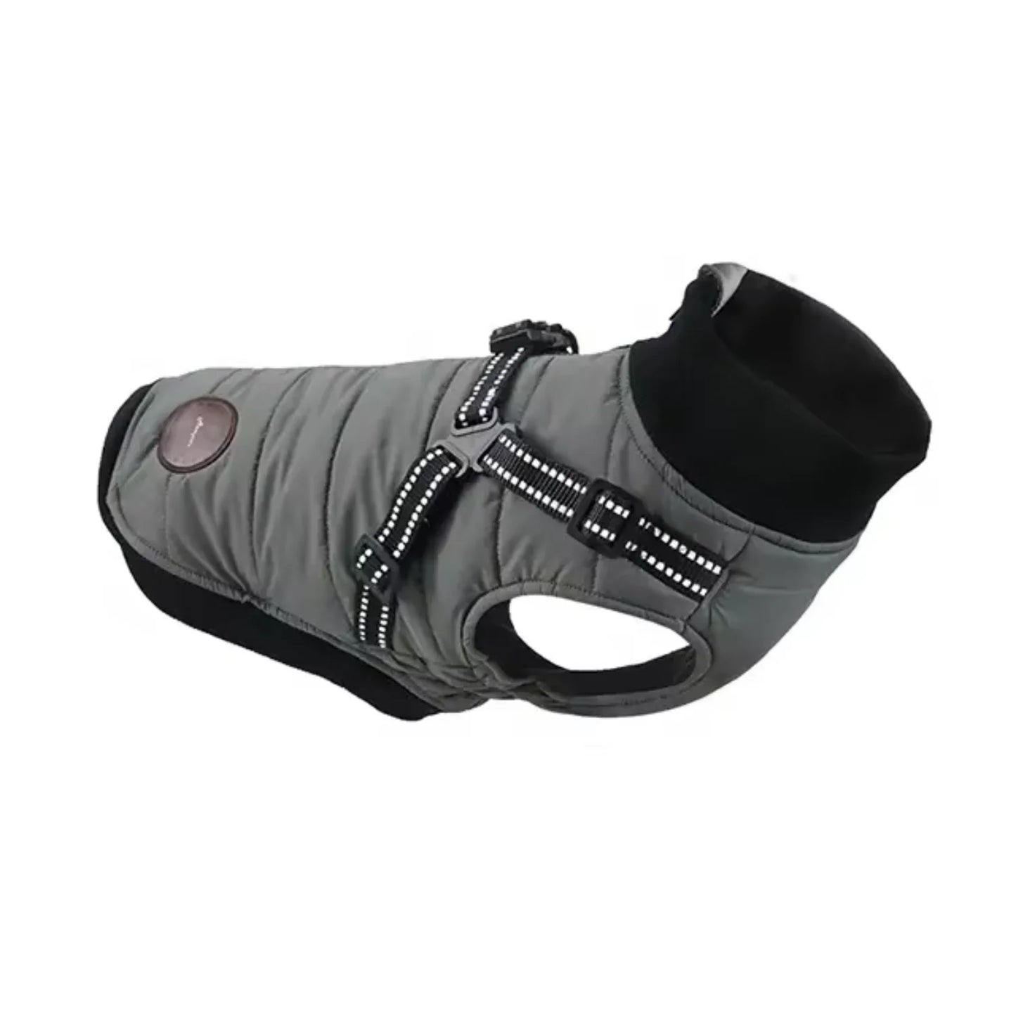 Quilted designed padding warm winter Dog Clothes With Harness