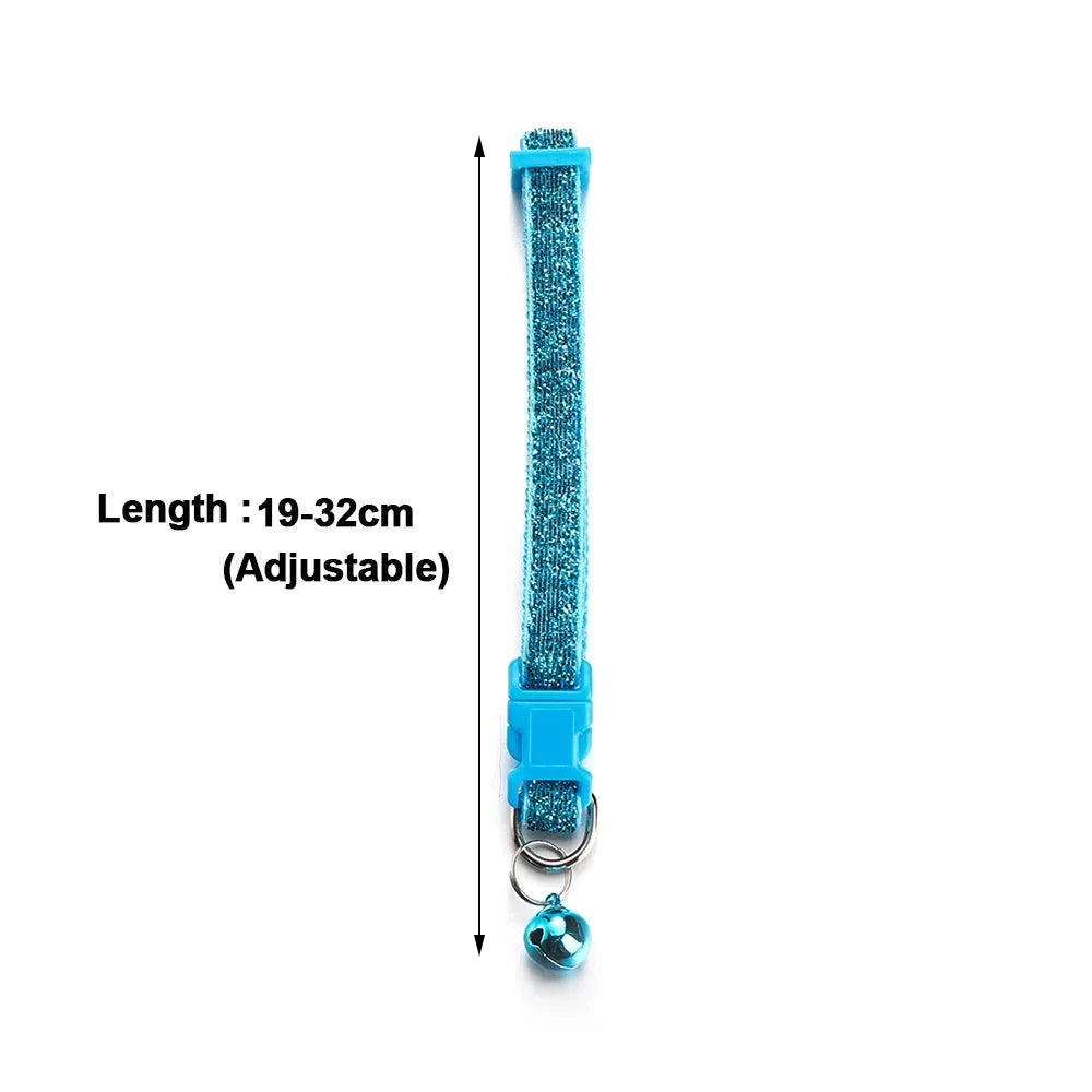 1 PC Colorful Bell Pendant Adjustable Dog and Cat Collars
