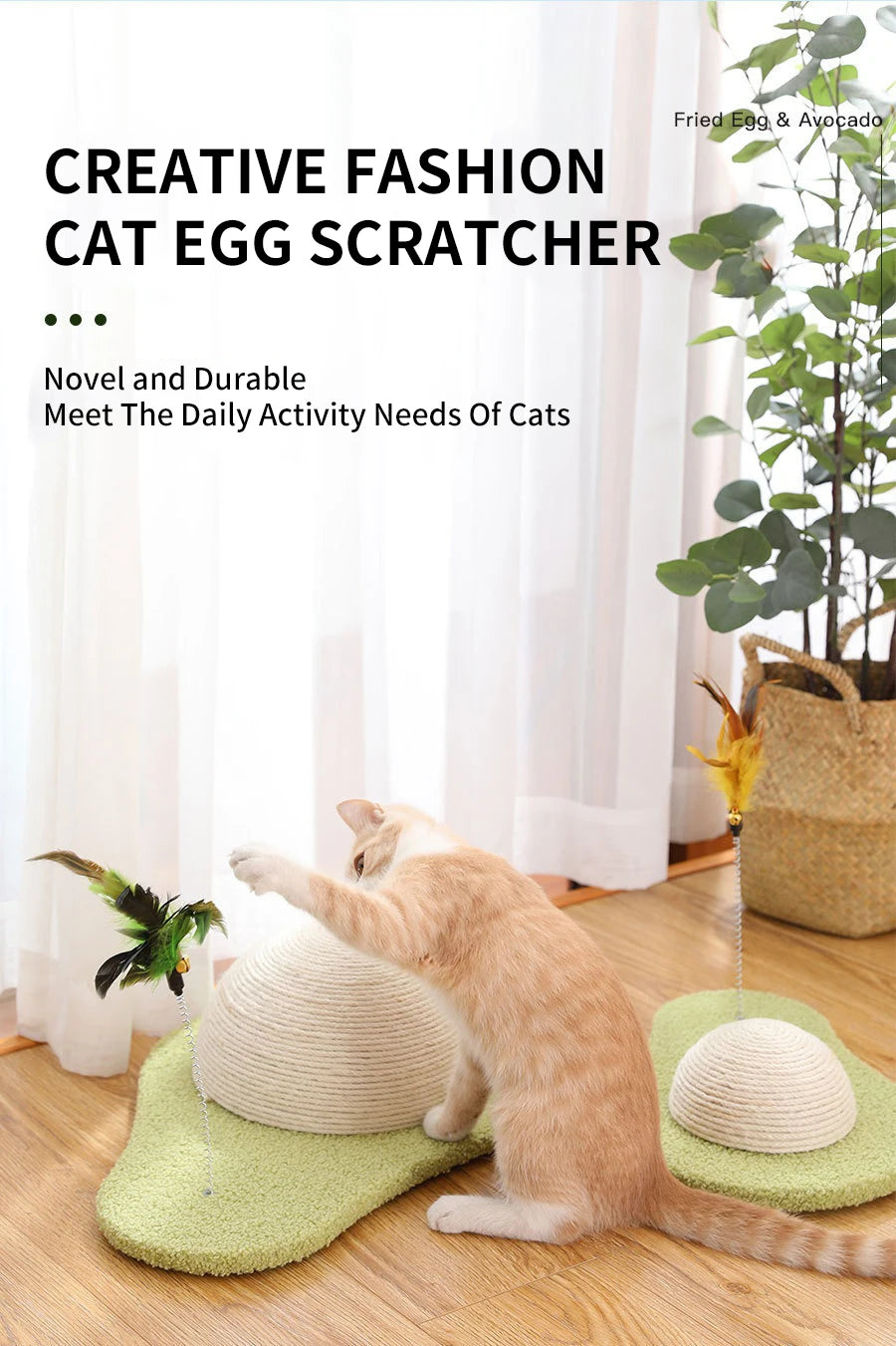 Cats Creative Scratching Post Egg