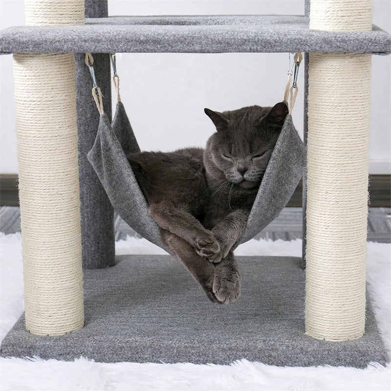 l Cat Tree  With Cozy Stable  Climbing Frame