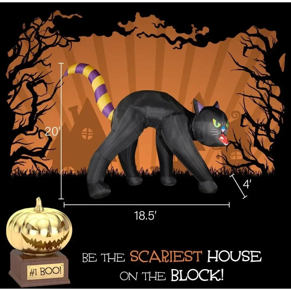 Halloween Inflatable 20-Ft. Black Cat