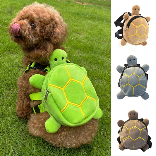 Pet Backpack with Cute Turtle Shape Design