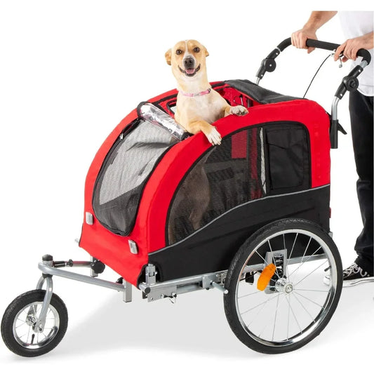 2-in-1 Dog Bike Trailer