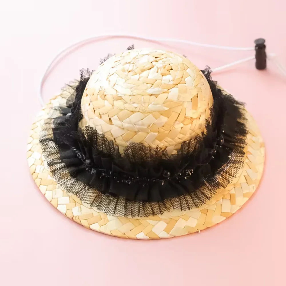 Pet  Hat Clothes Accessories Weave Lace