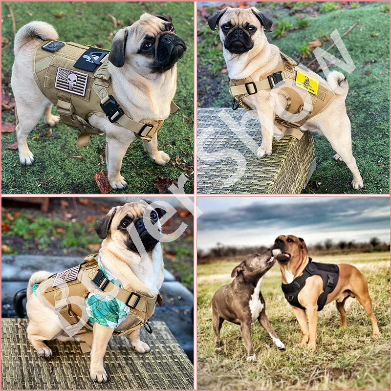 Military Tactical Dog Harness Vest