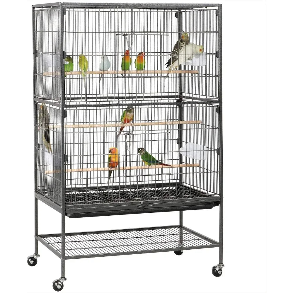 52-inch Steel Standing Large  Bird Cage