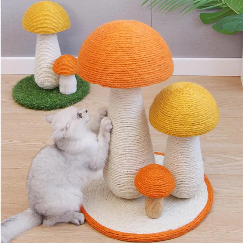 Cat Scratch Mushroom Cat Climbing Frame Cats Scratcher Mushroom Scratching Post for Cats Claw Grinding Sofa Protector Pet Toys