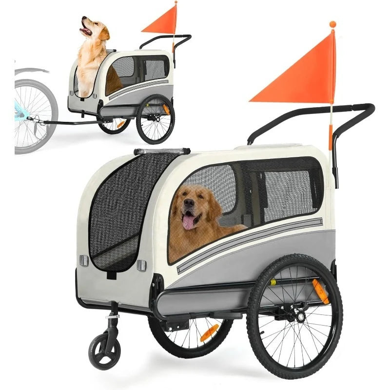 Pet Stroller Cart Bicycle Carrier