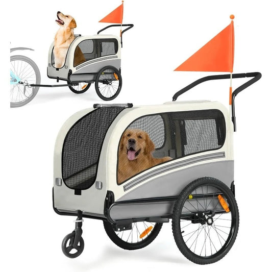 Pet Stroller Cart Bicycle Carrier