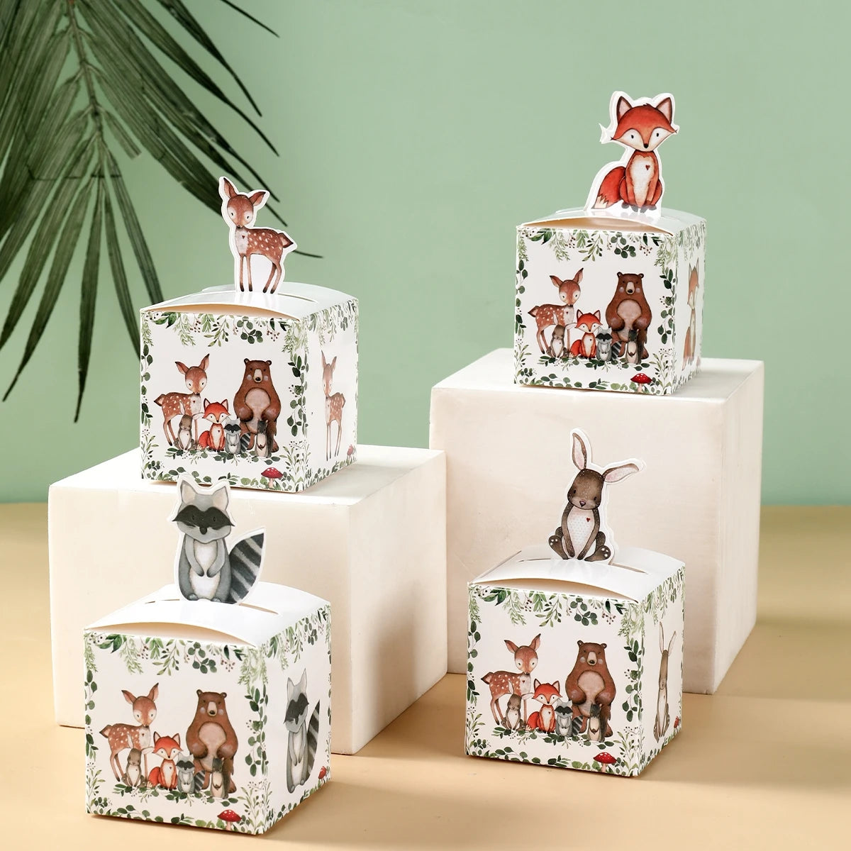 24pcs Woodland Animal Candy Boxes