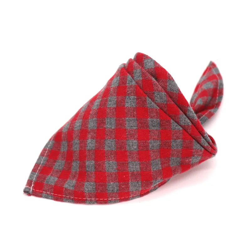 30/50 PCs Dog Plaid  Bandanna