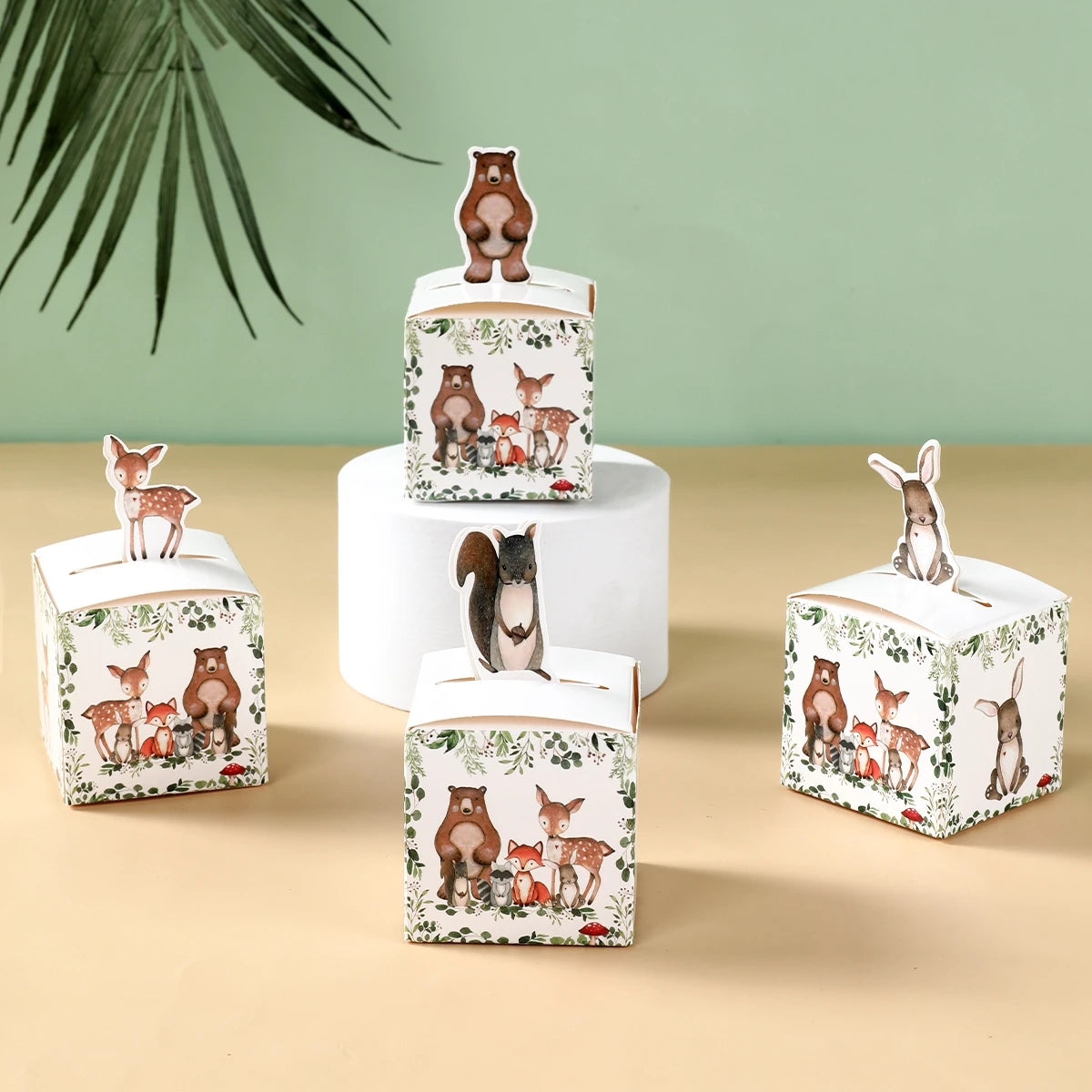 24pcs Woodland Animal Candy Boxes