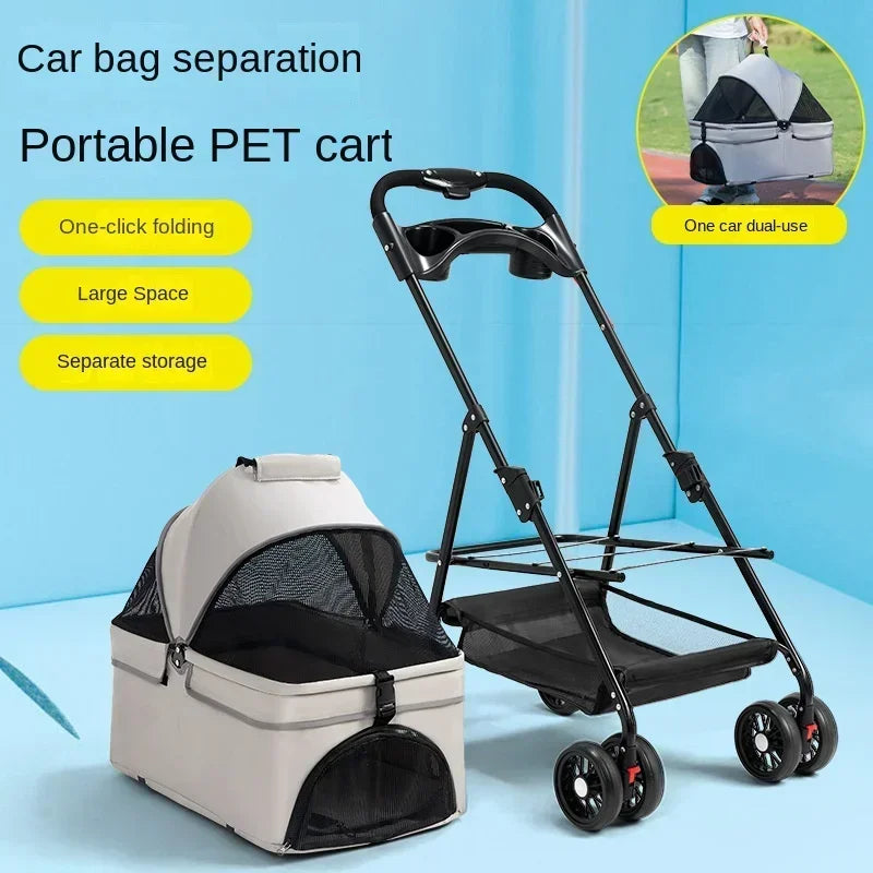 Pet Cart, Lightweight Foldable for Outdoor Travel