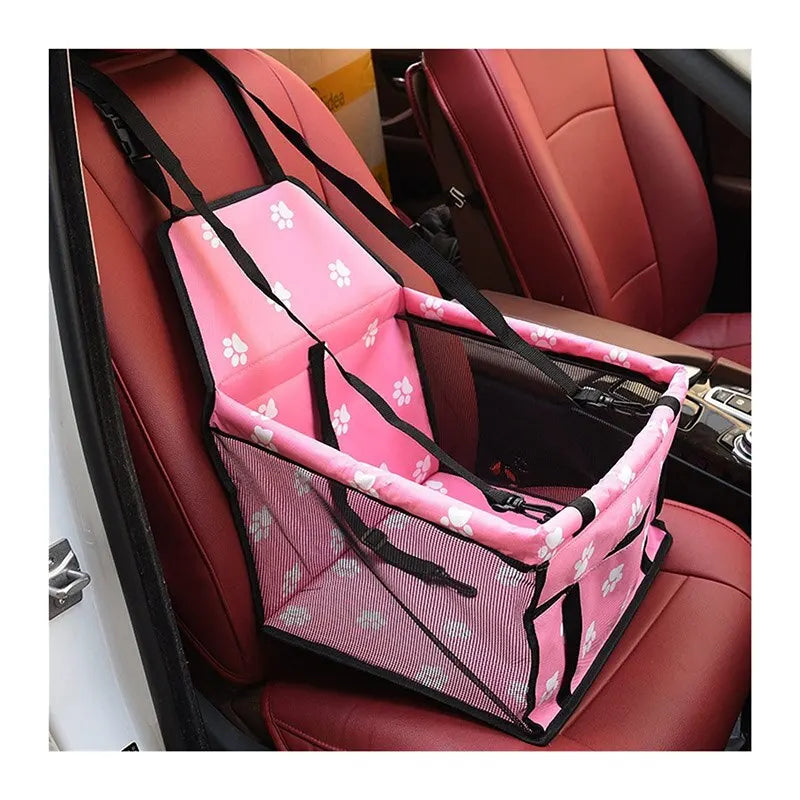 Foldable Travel Pet Dog Car Seat Booster Basket