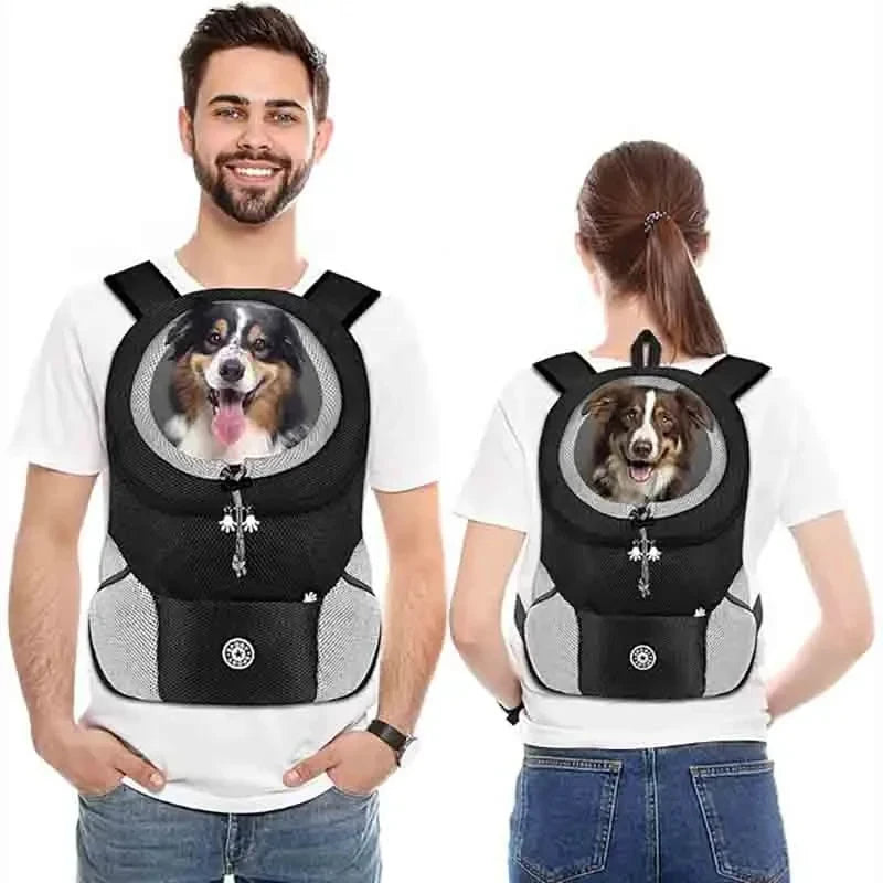 Carrying Out Double Shoulder Dog Backpacking Carrier