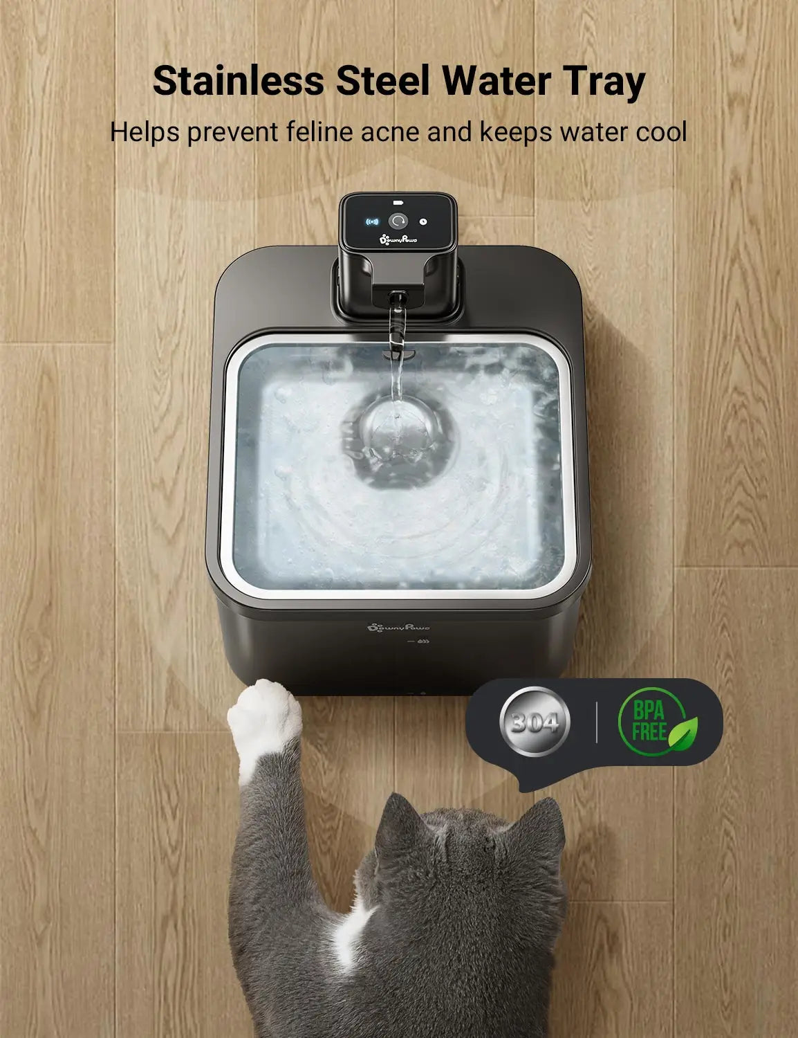 Automatic Stainless Steel Cat Water Fountain